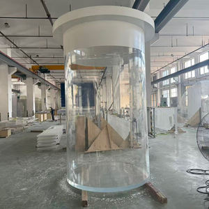 Groothandel op maat gemaakte cilindervormige aquariums van meerdere maten, <span class=keywords><strong>180</strong></span> gallon, bovengronds viskom - Product Image 6