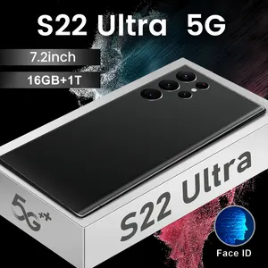 2022 Neues S22 Ultra Smartphone 7,3 Zoll 16GB 1TB 6800mAh 5G-Netzwerk Entsperren von Smartphones Mobiltelefone Globale Version