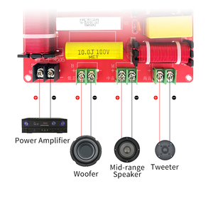 250W alto Mid Low 3 Way Pass filtro divisore frequenza altoparlante passivo Treble <span class=keywords><strong>Midrange</strong></span> Audio Crossover Network WEAH 3005 - Product Image 6
