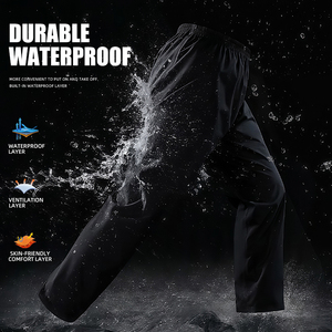 Ensemble imperméable classique pour adultes <span class=keywords><strong>en</strong></span> polyester pongé, avec logo personnalisé, unisexe, à capuche, léger, réutilisable, imperméable - Product Image 4