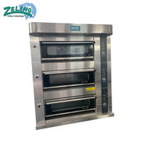 Horno de Panadería Profesional Nuevo de 3 Niveles y 12 Bandejas, Digital, a Gas y Vapor, con Fermentadora para Hornear Pan, Pasteles y Pizza