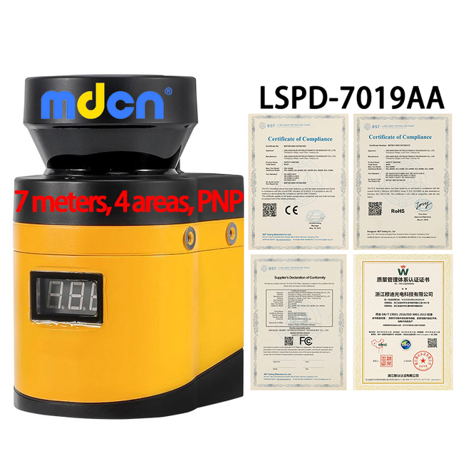 MDCN LSPD-7019AA Industrial High Precision Optical Lidar Sensor 3D Safety Distance Protection AGV Obstacle Avoidance Sensor