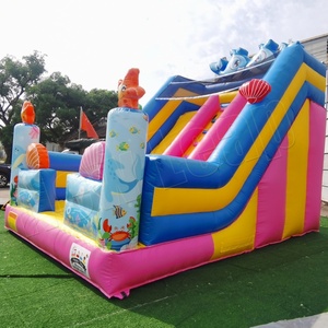 Nuevo Inflable Comercial de 6MX4M con Diseño de Mundo Submarino <span class=keywords><strong>Rosa</strong></span> para Niños - Product Image 6