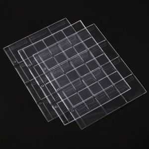 Protecteurs de pages de pièces en plastique personnalisés 12 20 30 <span class=keywords><strong>42</strong></span> Supports de collection de pièces de monnaie de poche pour feuilles de rangement - Product Image 2
