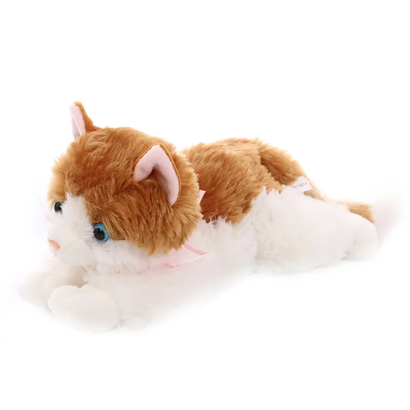 Lifelike cat plush toy siamese cat raise tail up lovely animal plush toy home decoration valentine gift for gift