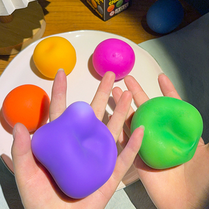 Balle Squishy en Farine à Couleurs Changeantes, à Remontée Lente, Jouet Anti-Stress Fidget - Product Image 5