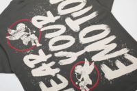 T-shirt de créateur MIXED EMOTION de haute qualité, imprimé diamant, coupe oversize, style urbain rétro et streetwear