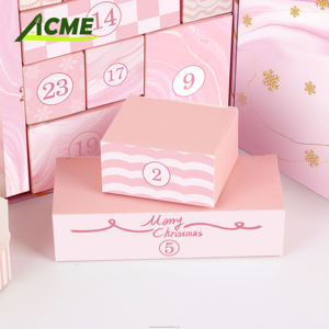 2024 neues Design Karton Verpackung Schmuck Weihnachten Advents kalender <span class=keywords><strong>Box</strong></span> mit Magnet verschluss - Product Image 3