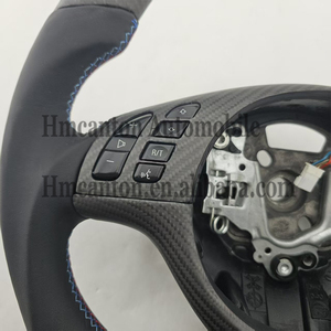 Nuevo Producto: Volante de Cuero y Fibra de Carbono para BMW E46 M3 M6 E61 E62 E63 - Product Image 3