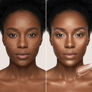 Baume Illuminateur Effet Verre en Stick Longue Tenue Léger Imperméable Cosmétique <span class=keywords><strong>Champagne</strong></span> Éclatant Pailleté Maquillage Naturel de Contour - Product Image 6