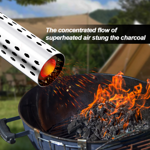 Encendedor de carbón eléctrico Vertak de 2000W con cable de electro antorcha de aire caliente sin químicos con soplador incorporado - Product Image 5