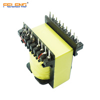 Transformateur haute fréquence à noyau de ferrite vertical FELENG EE4220, enroulement personnalisé, montage sur circuit imprimé pour système d'alimentation UPS d'ordinateur