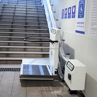Plataforma Elevadora Eléctrica Inclinada para Sillas de Ruedas, Aprobada por CE e ISO, para Escaleras Rectas y Curvas