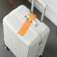 Étiquettes à bagages pour valises, étiquettes de protection de la vie privée en PU souple pour sacs à main, accessoires de voyage essentiels, cordon