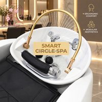 Lit de lavage électrique 4D pour massage corporel complet, avec vapeur chauffante et lumière, pour spa capillaire et lavage des cheveux, idéal pour salons modernes de luxe, vente en gros