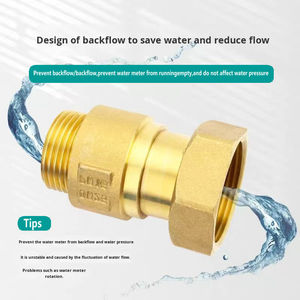 Vanne de retenue en laiton haute pression pour compteurs <span class=keywords><strong>d</strong></span>'<span class=keywords><strong>eau</strong></span> - DN15-DN32 <span class=keywords><strong>Anti</strong></span>-<span class=keywords><strong>retour</strong></span> pour compteurs <span class=keywords><strong>d</strong></span>'<span class=keywords><strong>eau</strong></span> domestiques / Alimentation en <span class=keywords><strong>eau</strong></span> industrielle - Product Image 4