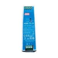 MEAN WELL Din Rail Alimentation à découpage 24V LED Sortie 3.2A 70W Fréquence pour LED Application NDR-75-24