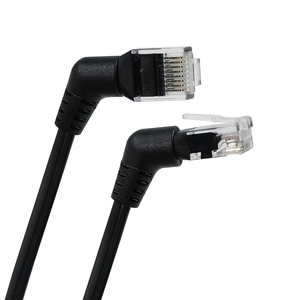 Super Klasse 6 Cat6a 10G 10 Gigabit Puur Koper Rj45 Draad Elleboog 360 Graden Rotatie Afgewerkte Jumper Communicatiekabels - Product Image 1