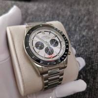 Luxuriöse Raumschiff-Super-Herrenuhr mit Erd-Thema, Multifunktions-Chronograph, Edelstahl, Saphirglas, Vollautomatisch