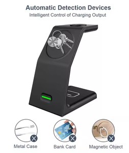 <span class=keywords><strong>Cargador</strong></span> Inalámbrico Magnético 3 en 1 con PD <span class=keywords><strong>de</strong></span> 15 <span class=keywords><strong>W</strong></span>, Soporte Vertical para Teléfono Móvil con Carga para Auriculares y Reloj Inteligente - Product Image 5