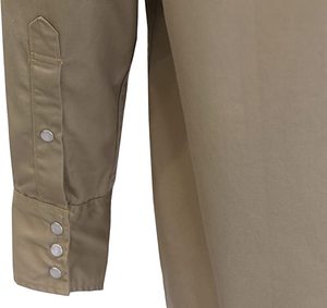 FR bông chống cháy an toàn công nghiệp làm việc Áo sơ mi 6.5Oz ASTM chứng nhận cat2 Hàn may mặc - Product Image 4