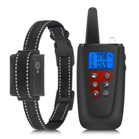 Collier anti-aboiement rechargeable pour dressage canin, avec son, vibration, choc statique, en ABS, pour usage extérieur, longue autonomie de la batterie