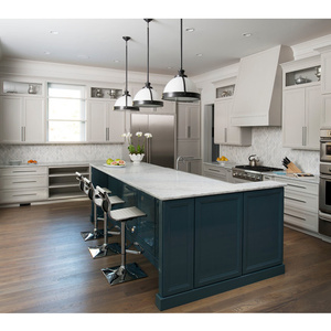 Bán buôn tùy chỉnh Tủ bếp MDF ván ép gỗ rắn mô-đun đồ nội thất nhà bếp Trắng Shaker cửa tủ bếp gỗ rắn - Product Image 5