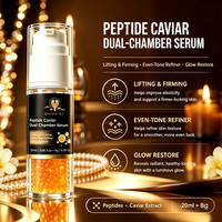 Sérum Peptidique Double Chambre en Gros avec Extrait de Caviar Anti-rides, Liftant et Hydratant pour le Visage