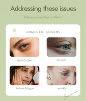 Patchs pour les yeux à micro-aiguilles de marque privée, patchs de collagène soluble à micro-aiguilles, infusés à l'acide hyaluronique, feuille de cristal anti-rides