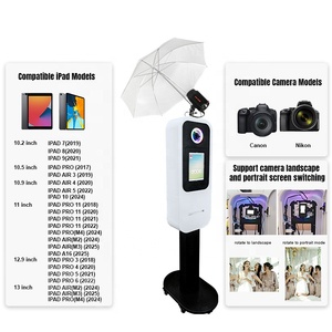 Nouveau modèle 2026 : Photobooth iPad DSLR avec emplacement pour imprimante <span class=keywords><strong>photo</strong></span> Canon CP1500 HITI P322W - Product Image 4