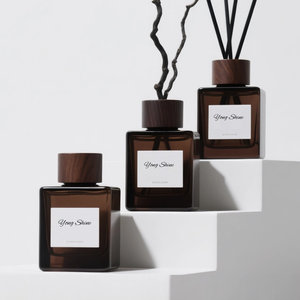 100ml aroma terapi ruangan transparan <span class=keywords><strong>Amber</strong></span> bening botol persegi <span class=keywords><strong>Diffuser</strong></span> buluh rumah - Product Image 6