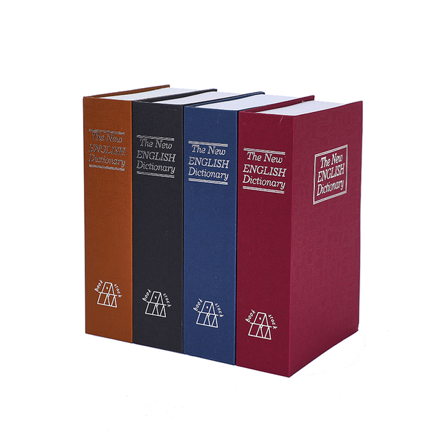 Dictionary Diversion Book Safe with Combination Lock Hidden Secret Storage Box for Cash Jewelry Home Security