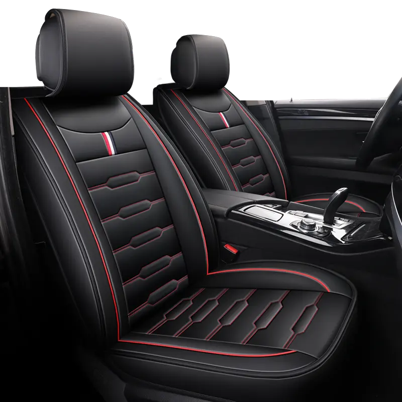 Factory wholesale black PVC leather car seat cushion made in China