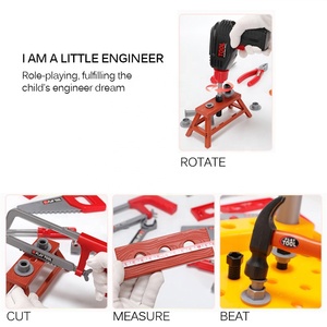 Simulazione per bambini strumento di riparazione <span class=keywords><strong>giocattolo</strong></span> mini <span class=keywords><strong>trapano</strong></span> elettrico e assemblaggio di viti fai finta di giocare accessori per attrezzi <span class=keywords><strong>giocattolo</strong></span> set di attrezzi - Product Image 3