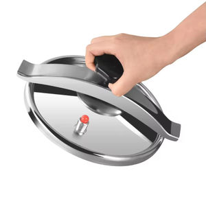 Olla a Presión Comercial de 9 Litros de Aleación de Aluminio, Cocción Rápida, Fondo Industrial Pulido, Utensilios de Cocina Metálicos Económicos - Product Image 2