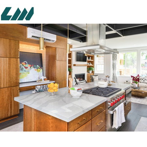 Đá thạch anh trắng Calacatta nhân tạo, mặt bàn bếp, mặt bàn phòng tắm, kích thước lớn 3200x1600mm, bán buôn từ nhà máy - Product Image 5