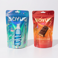 Sacs de conservation alimentaire personnalisés en gros, pochettes verticales en Mylar métallisé, sacs en plastique à fermeture éclair en aluminium noir pour lait