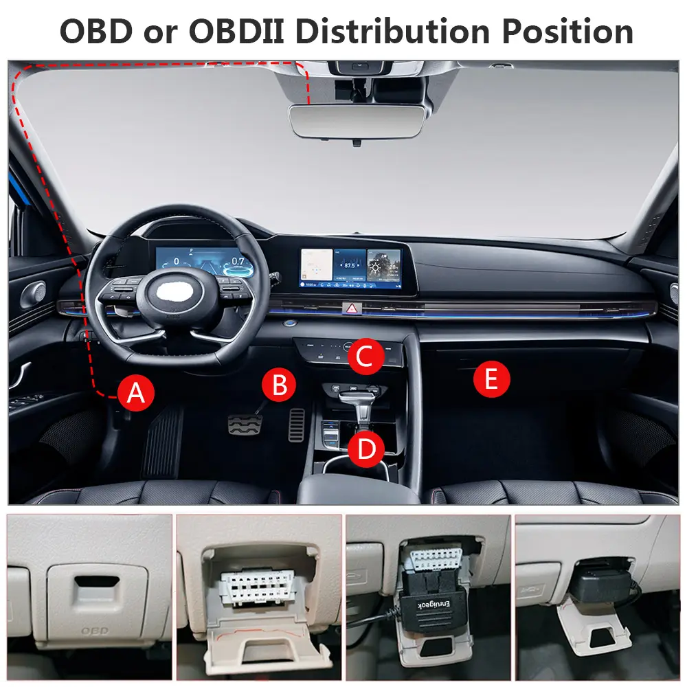 12V/3A OBD2 to USB Type-C 포트 전원 어댑터 OBDII 충전 케이블 (스위치 버튼 포함) 자동차 대시 캠 GPS 태블릿 E-dog 전화