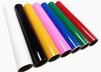 Rollo de Vinilo Brillante de 0.61m, Película Autoadhesiva de PVC para Plotter de Corte y Fabricación de Letreros