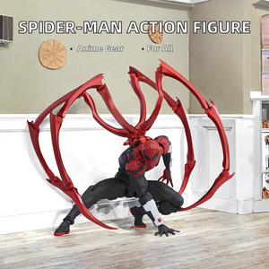 Nouvelle figurine d'action ZT Spider-Man en PVC, échelle 1:12, thème anime, avec souffleur d'air supérieur, <span class=keywords><strong>noir</strong></span> et rouge, décoration de super-héros 2026 - Product Image 3