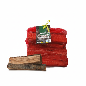 Leña de roble de alta calidad en bolsa de malla. La mejor leña hecha en España. 100% seco. Humedad inferior al 20% - Product Image 2