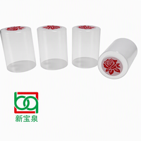 Couverture thermorétractable en PVC transparent, adaptée aux bouteilles de vin, avec ligne de déchirement