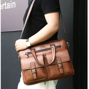 Mayorista Unisex PU Cuero Hombres Bolso <span class=keywords><strong>de</strong></span> negocios Laptop Bag <span class=keywords><strong>Maleta</strong></span> para hombres <span class=keywords><strong>de</strong></span> negocios Bolso suave Bolsa <span class=keywords><strong>de</strong></span> mensajero - Product Image 4