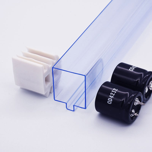 أنابيب PVC شفافة مضادة للساكنة قابلة للتخصيص ، مادة توصيلة واقية للتعبئة في IC ، مكثف كهربائى مربع - Product Image 2