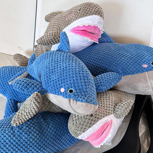 Yunus şekli köpek oyuncak Quacking peluş oyuncak hayvan küçük büyük köpek için dayanıklı yavru Molar çiğnemek oyuncak eğlenceli interaktif köpek malzemeleri - Product Image 5