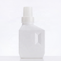 Flacon de détergent à haute capacité 400ml 600ml 1000ml, flacon d'emballage cosmétique, en plastique HDPE, avec couvercle à vis, impression d'écran