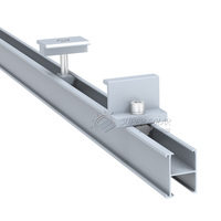 Support de montage en aluminium pour système de fixation de panneaux solaires sur toit en acier ondulé