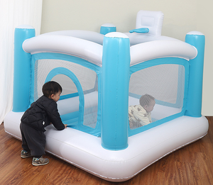 Taşınabilir kapalı hava geçirmez şişme fedai yürümeye başlayan çocuklar spor şişme kale trambolin hava mühürlü Mini PVC sıçrama ev - Product Image 2