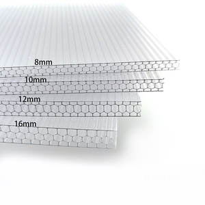 <span class=keywords><strong>Plaque</strong></span> alvéolaire en polycarbonate cellulaire transparent de qualité B1 à impact élevé de 10mm pour <span class=keywords><strong>cloison</strong></span> décorative - Product Image 2