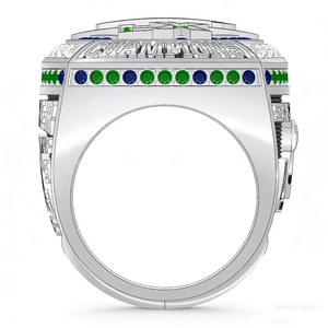 Эксклюзивный дизайн: Мужское памятное чемпионское кольцо из сплава Seattle Seahawks, последняя фанатская серия <span class=keywords><strong>2026</strong></span> года, уже в предзаказе - Product Image 6